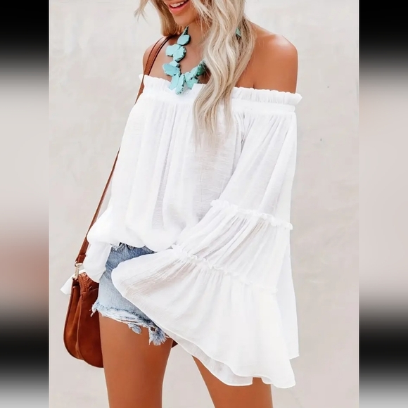 Boho Off Shoulder Top - Picture 5 of 6